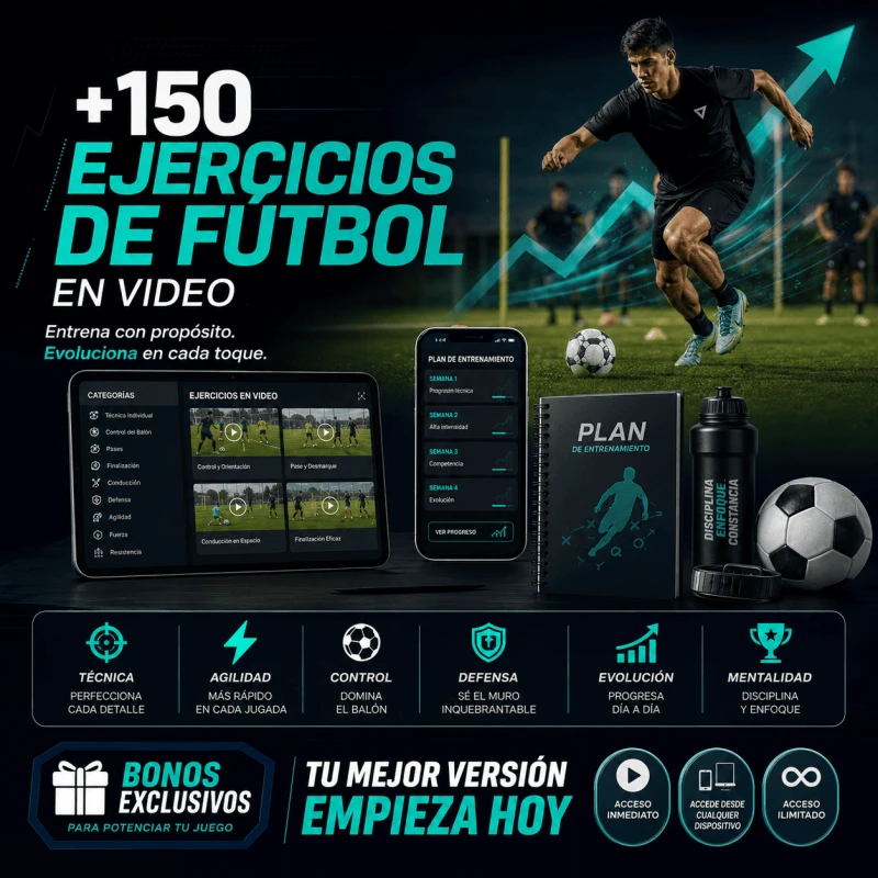+150 Ejercicios Profesionales de Fútbol