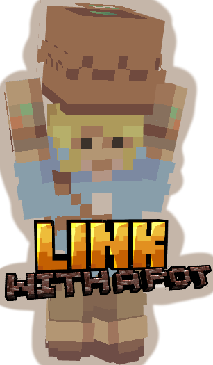 ~ "๐ฝ๐พ๐๐๐๐ถ๐ถ๐ถ" -link holding a pot ~ Minecraft Skin