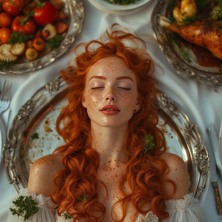 Garden wedding wom sleep begin Redhair 0 03