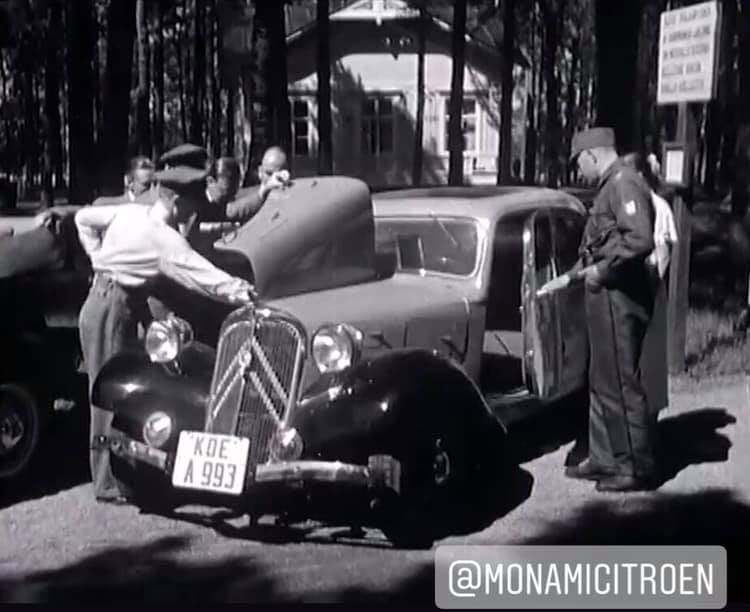 La toute première Traction Avant en Finlande filmée en 1934. La plaque ′′ KOE ′′ n'est qu'une utilis