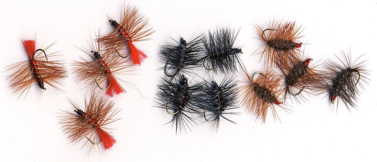 Red - Black & Soldier Palmer Flies
