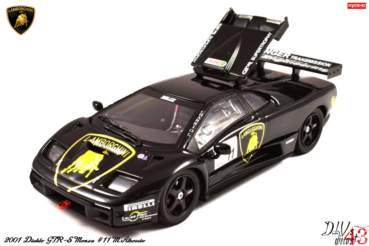 Diablo GTR-S Monza #11 M.Alboreto Black Kyosho (9)