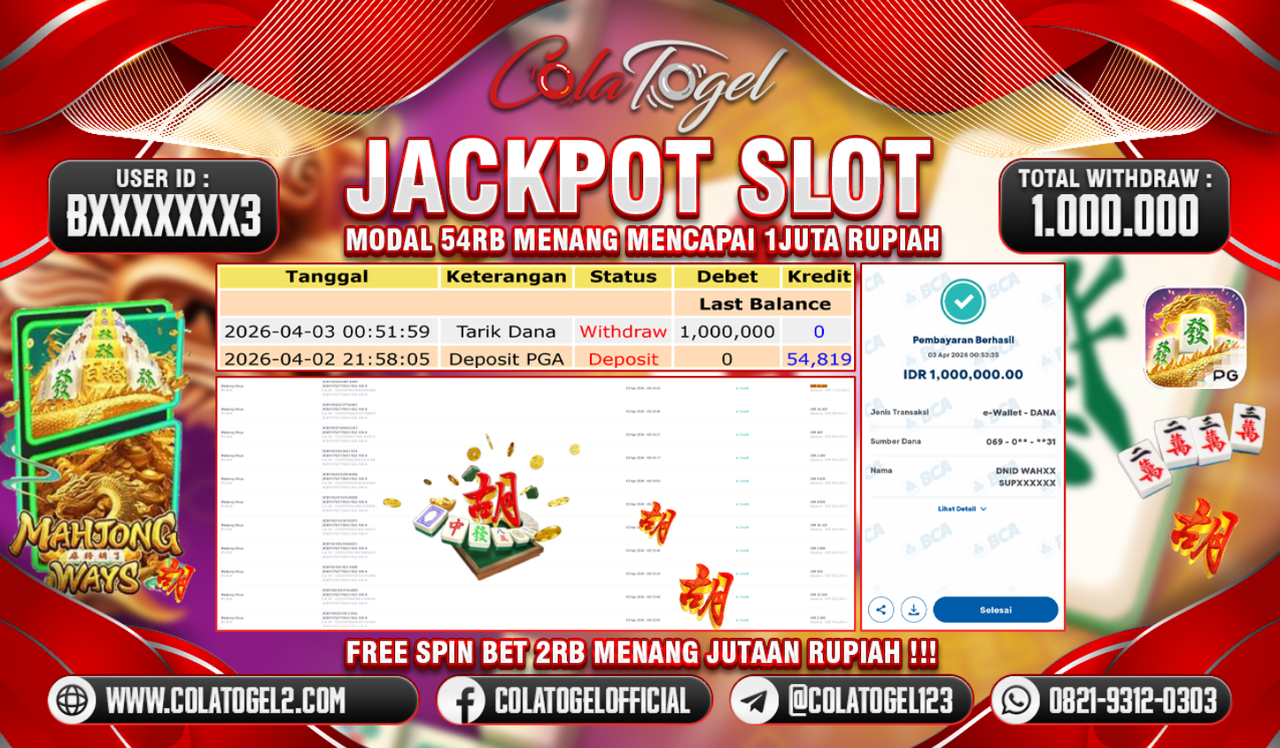 JACKPOT SLOT GACORR!!