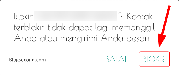 Memblokir Nomor di WhatsApp