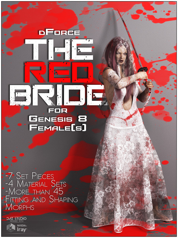 dForce The Red Bride for Genesis 8 Females dForce The Red Bride for Genesis 8 Females