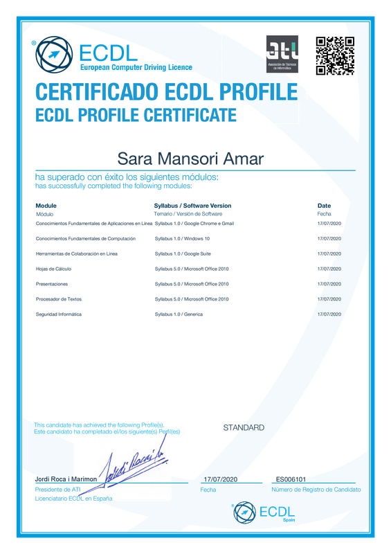 Título ECDL Standard