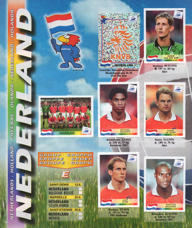 FIFA World Cup 1998 France (Panini) 38