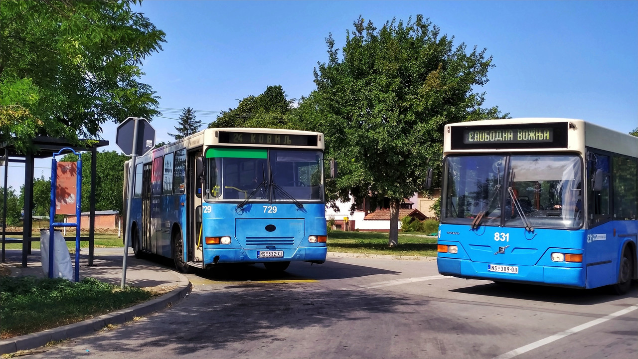 Volvo B10MA / Neobus 405GZ (1997/08) #729 i Volvo B7RLE / Neobus 501G (2005) #831