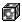 A pixel art gif of a floating die