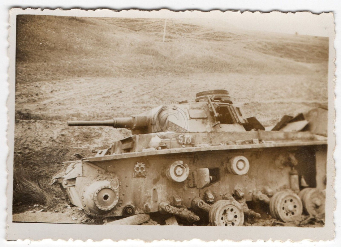 Panzer Tank zerstörter deutscher Panzer