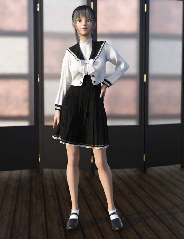 dForce Elegant School Uniform for Genesis 8 Females dForce Elegant School Uniform for Genesis 8 Females