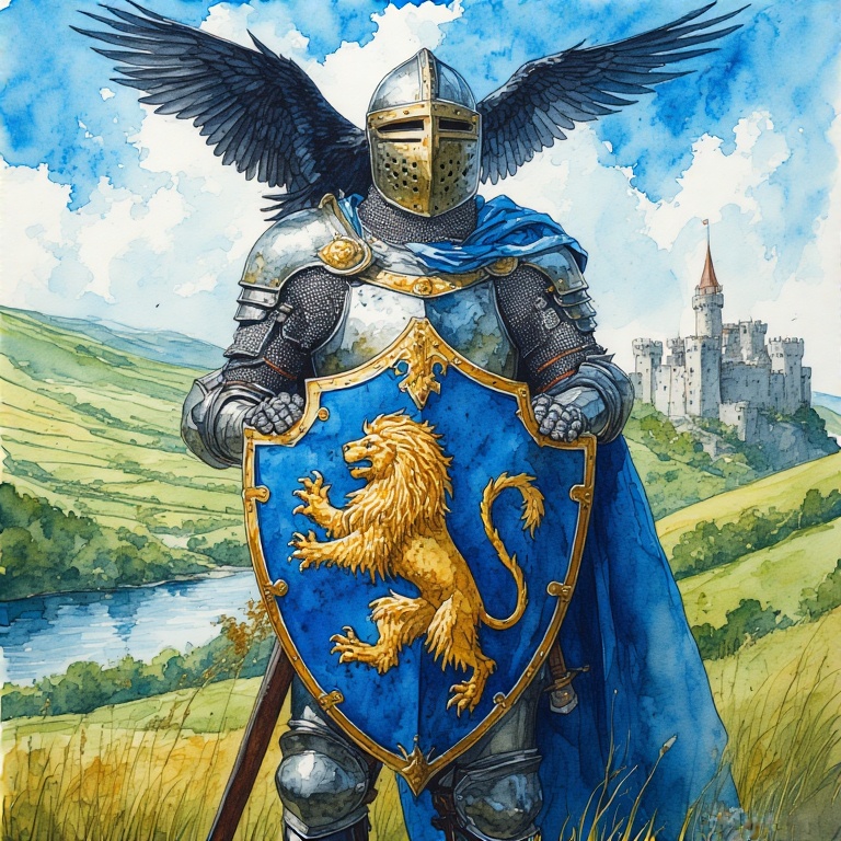 A-medieval-knight-in-shining-a-29