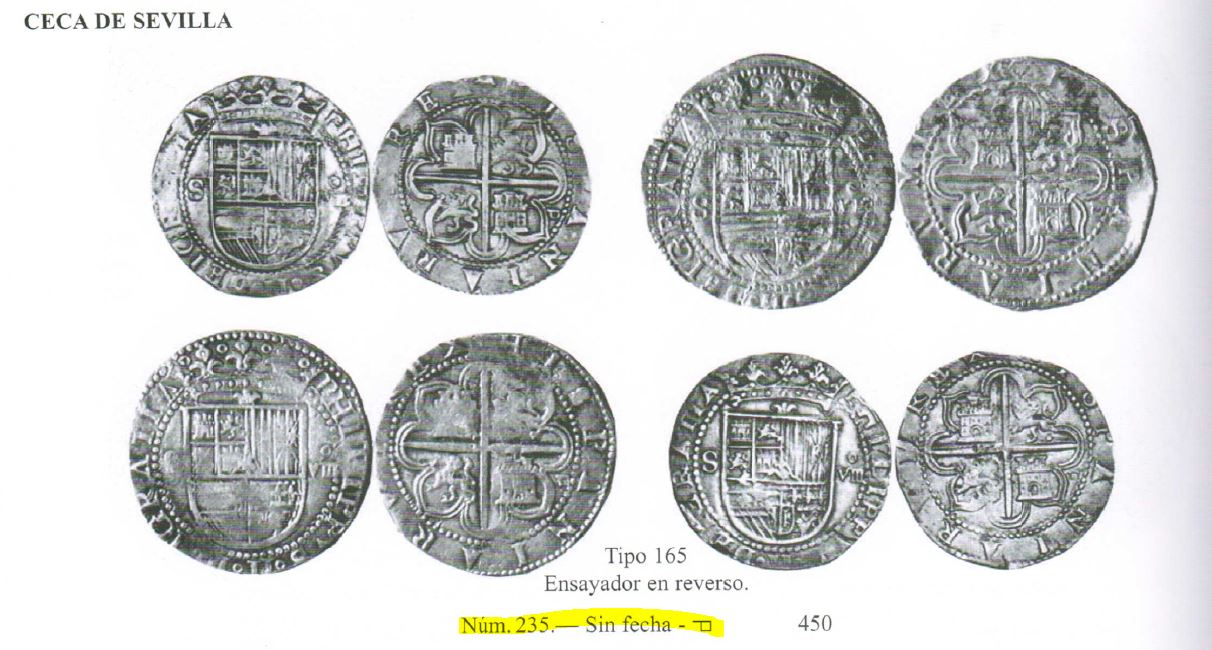 8 Reales de Felipe II, sin fecha, ceca de Sevilla Captura