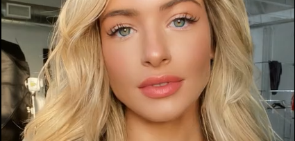 Hannah C Palmer Removes White Shirt Shows Big Boobs