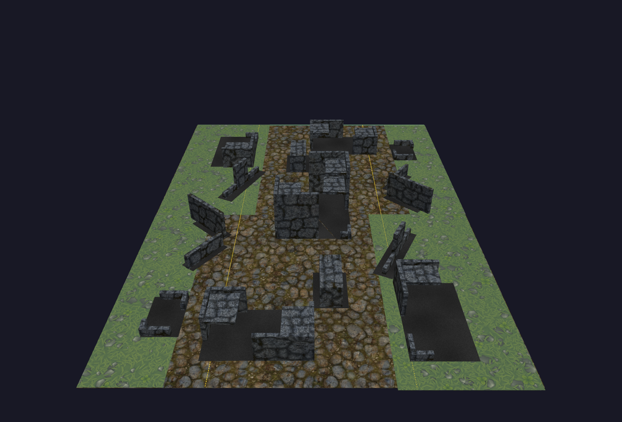 layout a disruption vs priority assets 3d