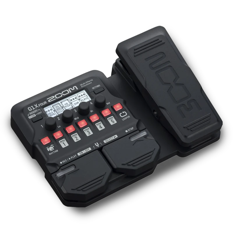 ZOOM G1X FOUR Guitar Multi-Effects Processor | Expression Pedal for Real-Time Control