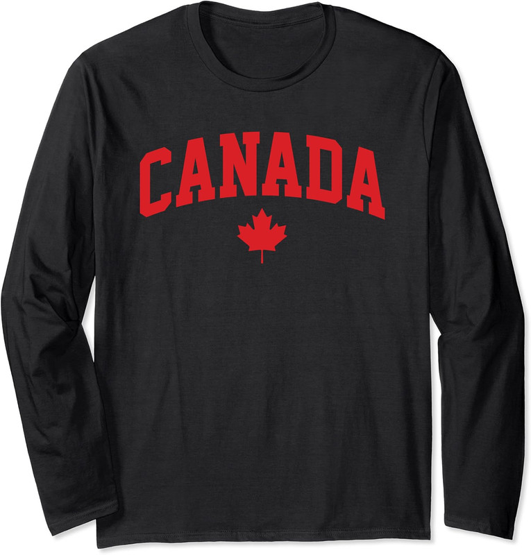Canada Day Maple Leaf Canadian Flag Great White North Long Sleeve Tshirt