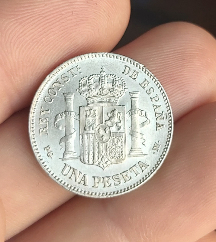 1 peseta 1891. Alfonso XIII 20200321-124224