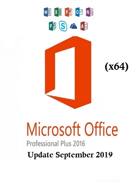 Office 2016 P - Office 2016 Pro Plus VL Multi-22 (x64) September 2019