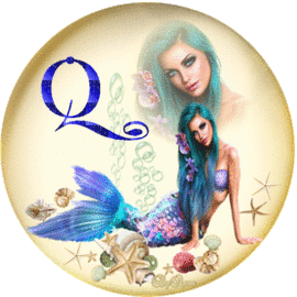 Sirena con Cabello Verde Q