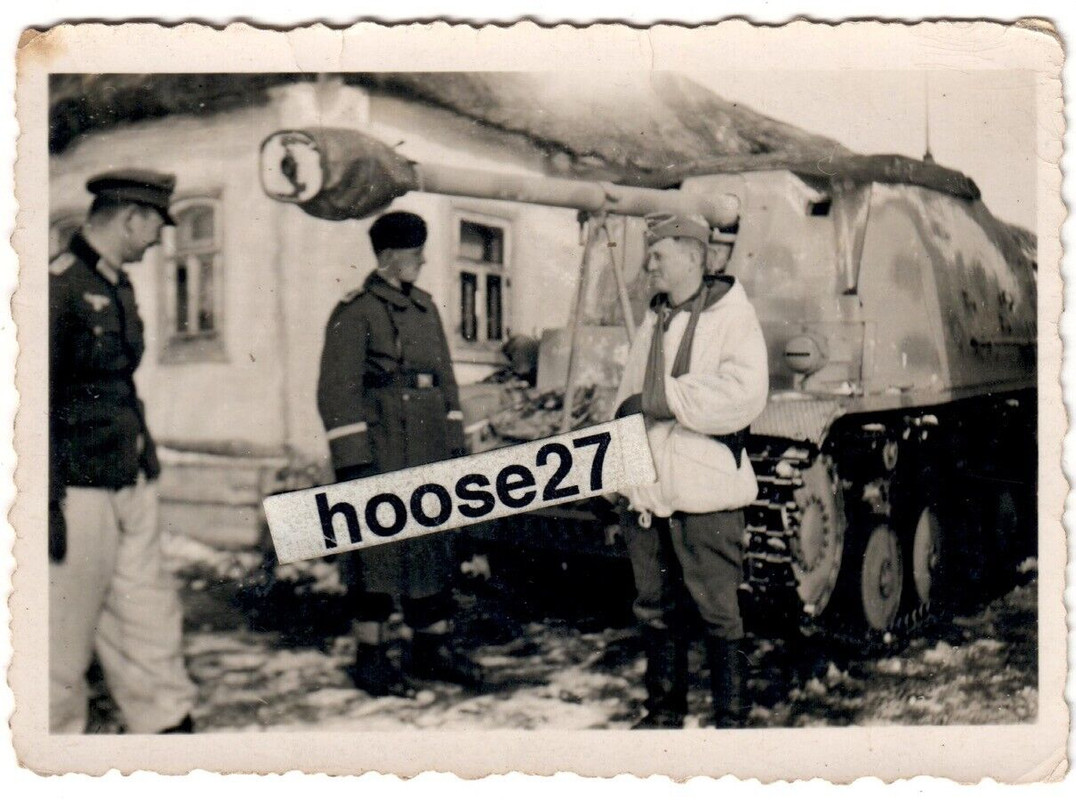 Marder II Panzer Jäger Abt.49 Offiziere Ostfront 4.PD 1943-44 2.WK orig.TOP 2652