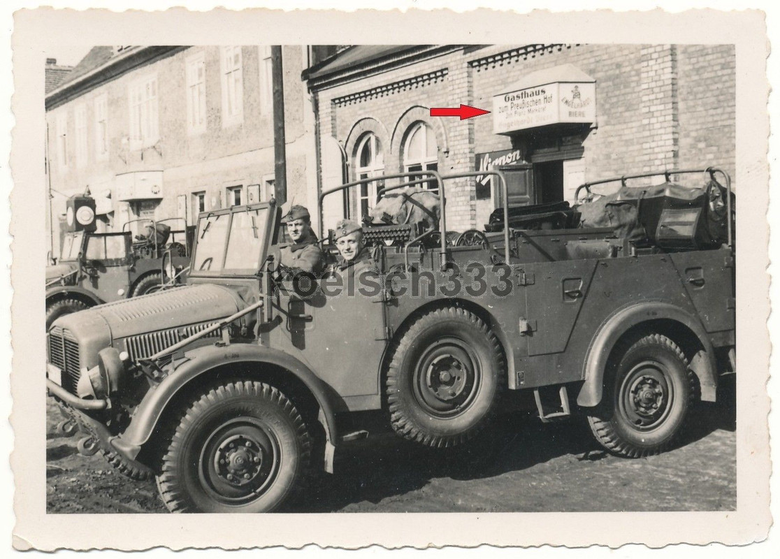 Funker Einheits PKW Kfz. 23 Kübelwagen Gasthaus 