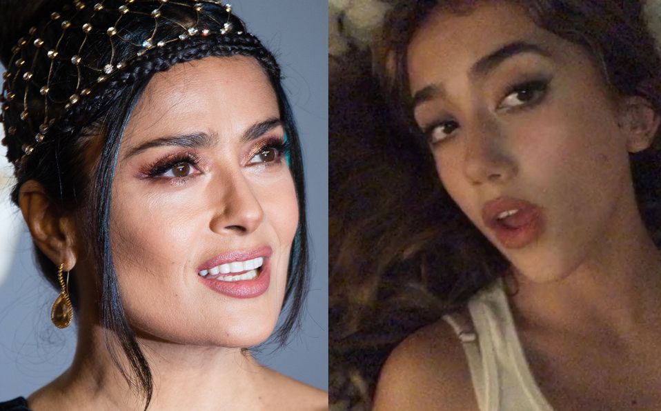 Salma Hayek y su hija rompen desfile en París junto a Kim Kardashian