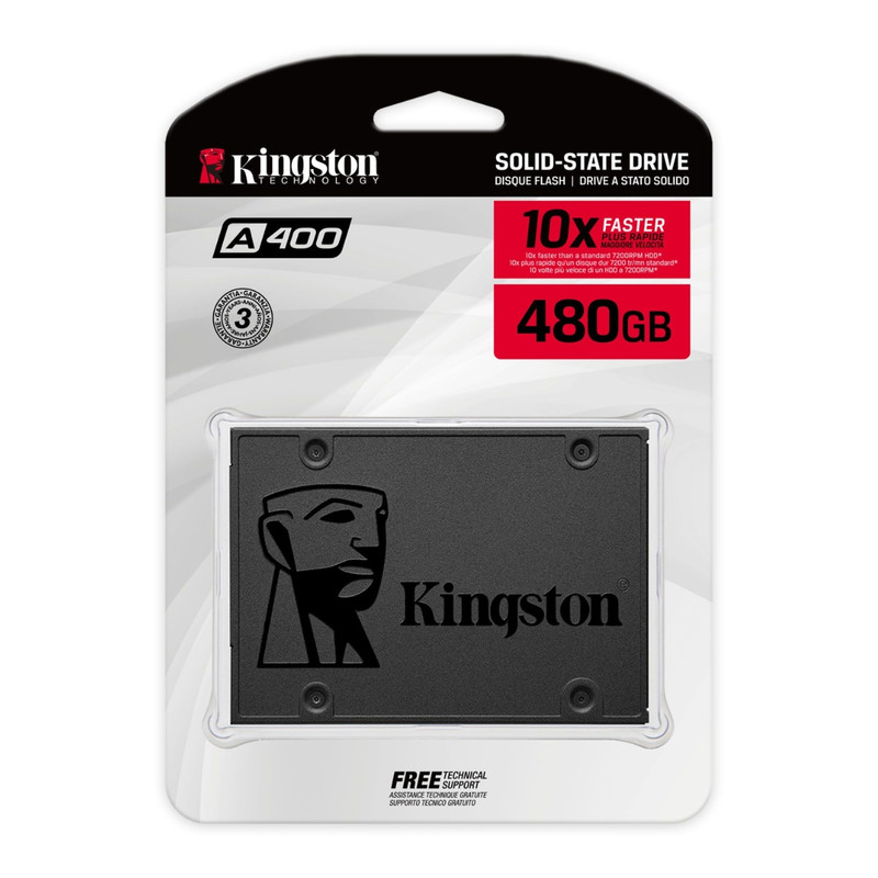 Disco Solido SSD Kingston 480GB A400 500MB/s