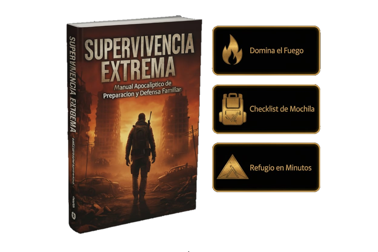 Mockup del eBook Supervivencia Extrema y Bonos
