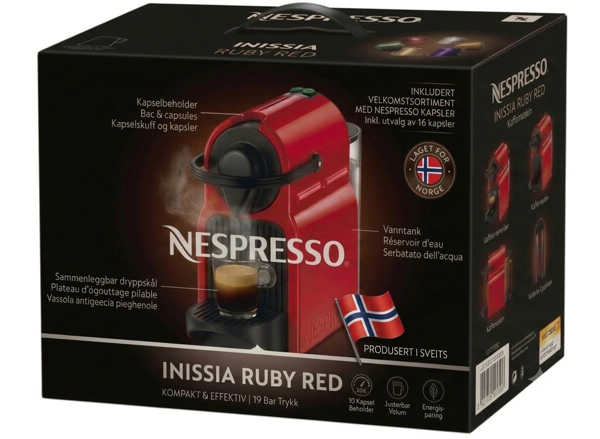 Nespresso INISSIA + 100 kapsler