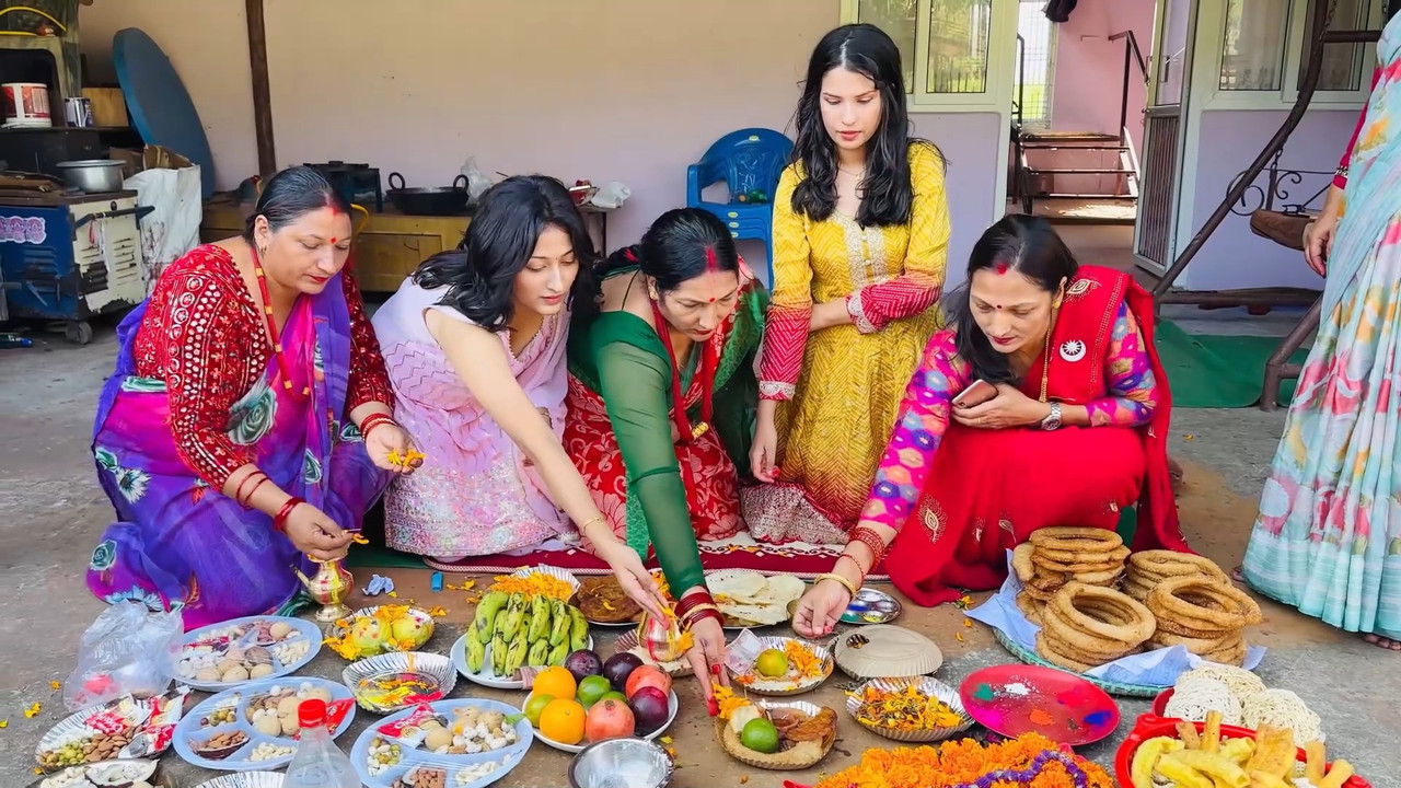 Cute neapali girl cleavage show in pink dress mp4 snapshot 00 05 353