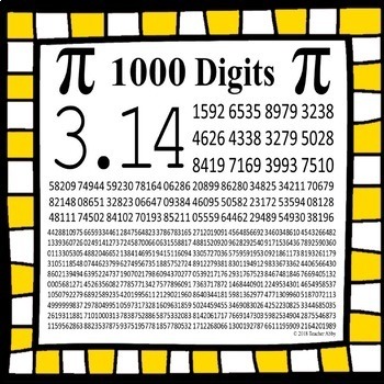 1000 Digits of Pi Copy and Paste