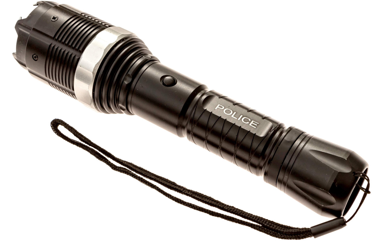 POLICE METAL 8810 170 BV Heavy Duty Stun Gun Rechargeable LED