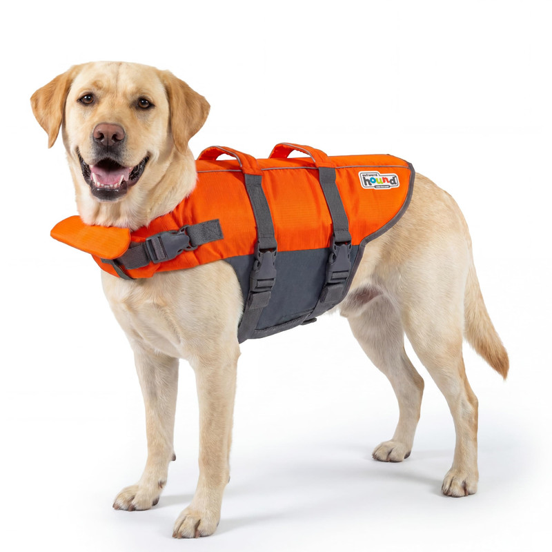 Outward Hound Granby Splash Dog Life Jacket Orange Large
