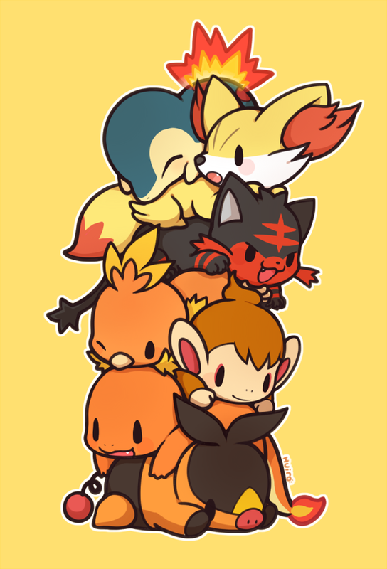 cyndaquil-charmander-torchic-tepig-litte