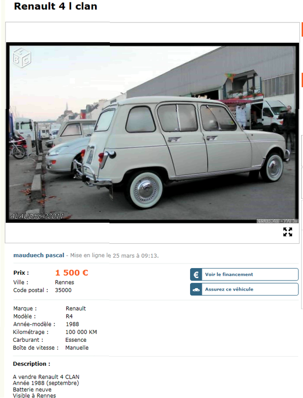 ma 4L 65 sur LBC 25mars15