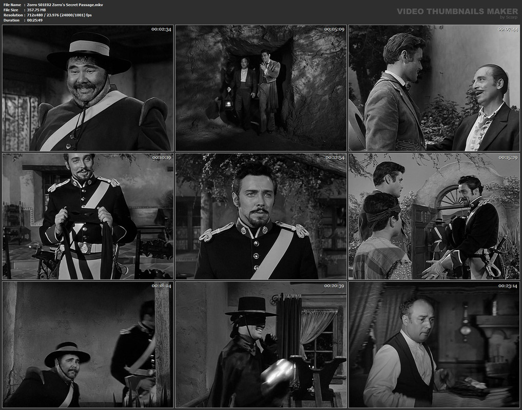 Zorro S01E02 Zorro's Secret Passage.mkv
