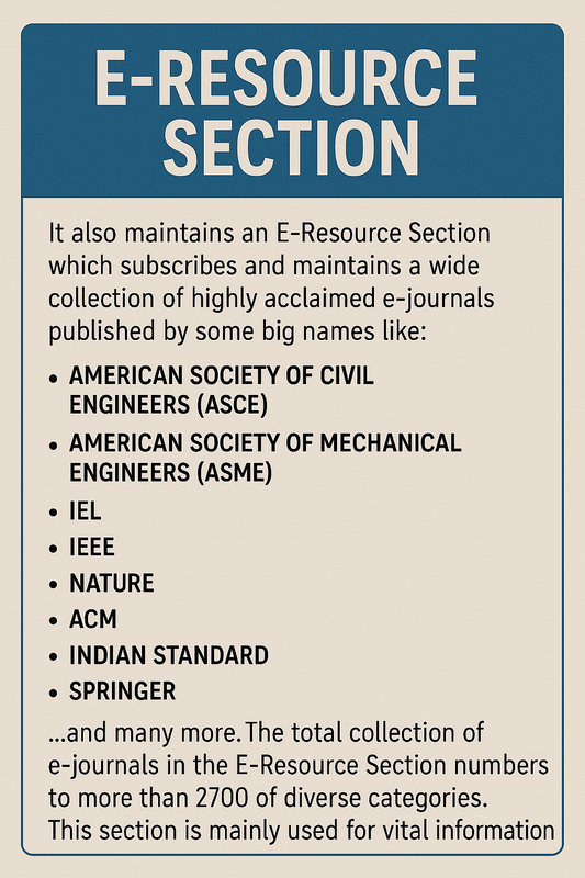 E-RESOURCE SECTION