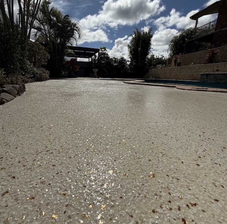 Gold flake patio - has to be on the slideshow
