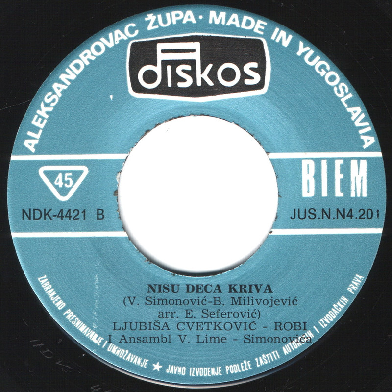 Ljubisa Cvetkovic Robi 1975 sB