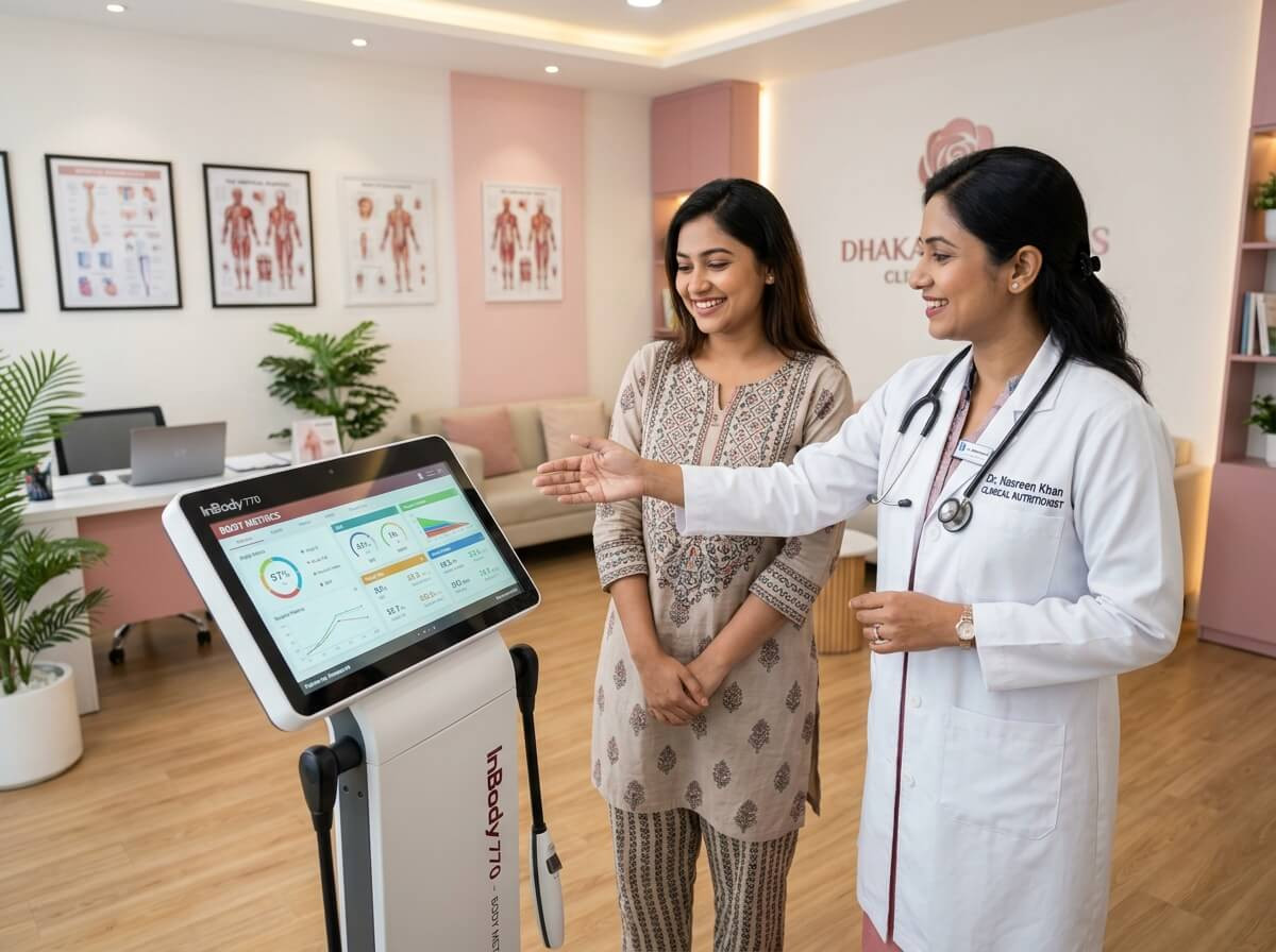Clinical body composition and health assessment in Dhaka at Fair Skins BD