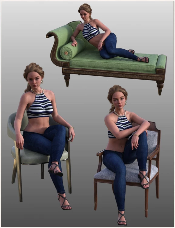 FG Sofa and Chairs Poses