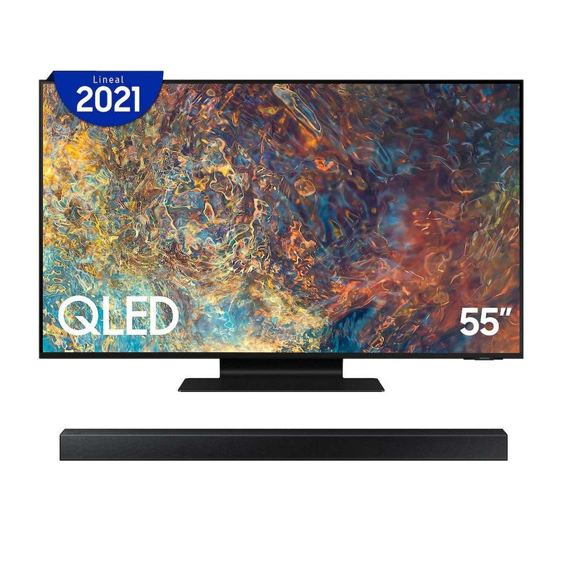 Sanborns y ClaroShop: Paquete Pantalla Samsung 55" 4K NEO QLED QN90A + Barra de Sonido Samsung HW-A450/ZX 