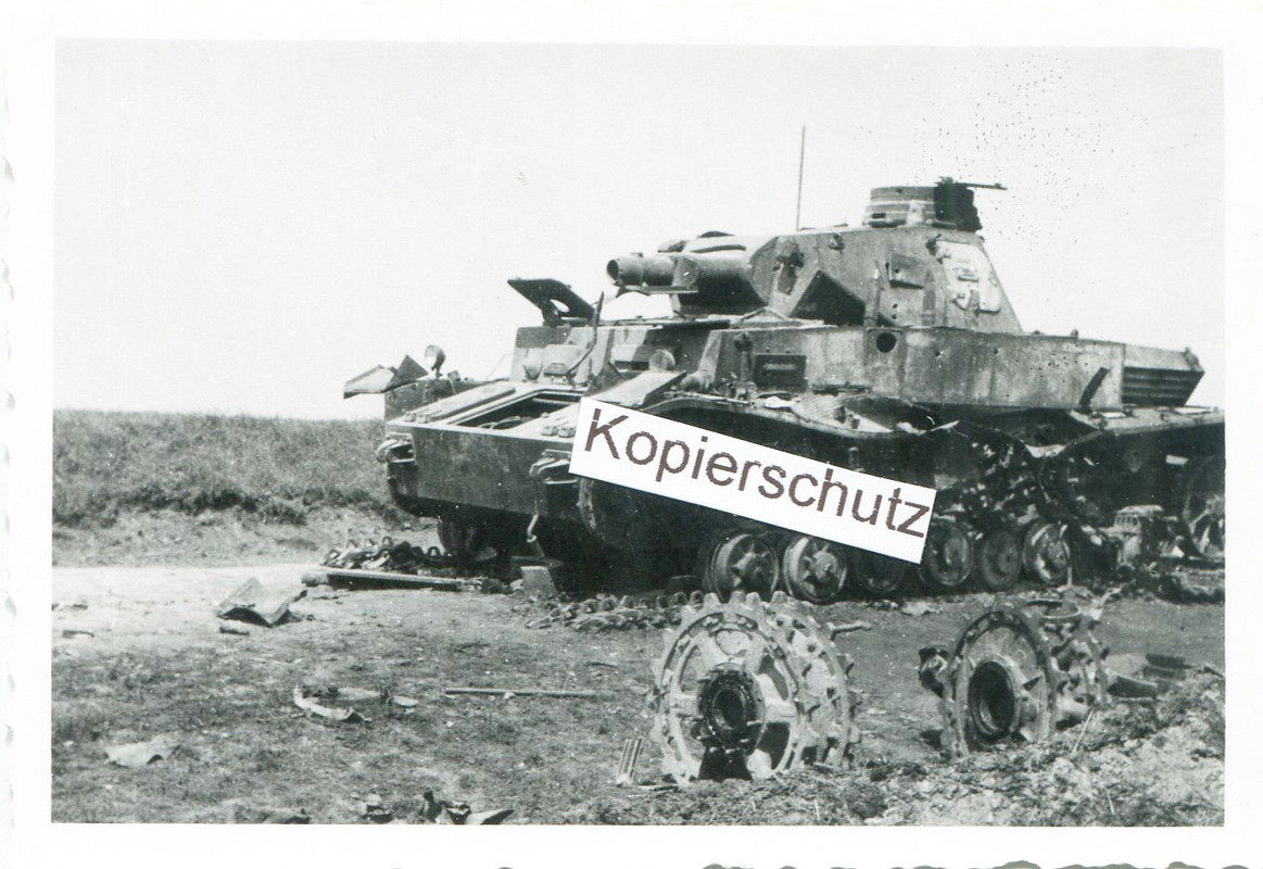 zerstörter Panzer