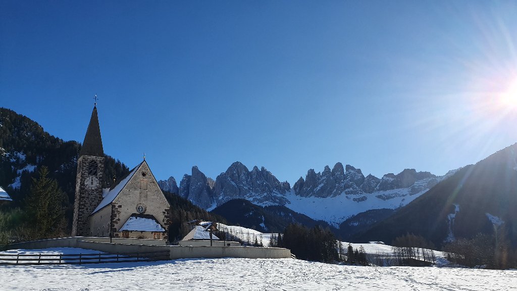 VAL DI FUNES: STA. MADDALENA Y ST GIOVANNI IN RANUI- VAL GARDENA: ORTISEI - DOLOMITAS: NIEVE Y MERCADOS NAVIDEÑOS EN NOCHEVIEJA (2)