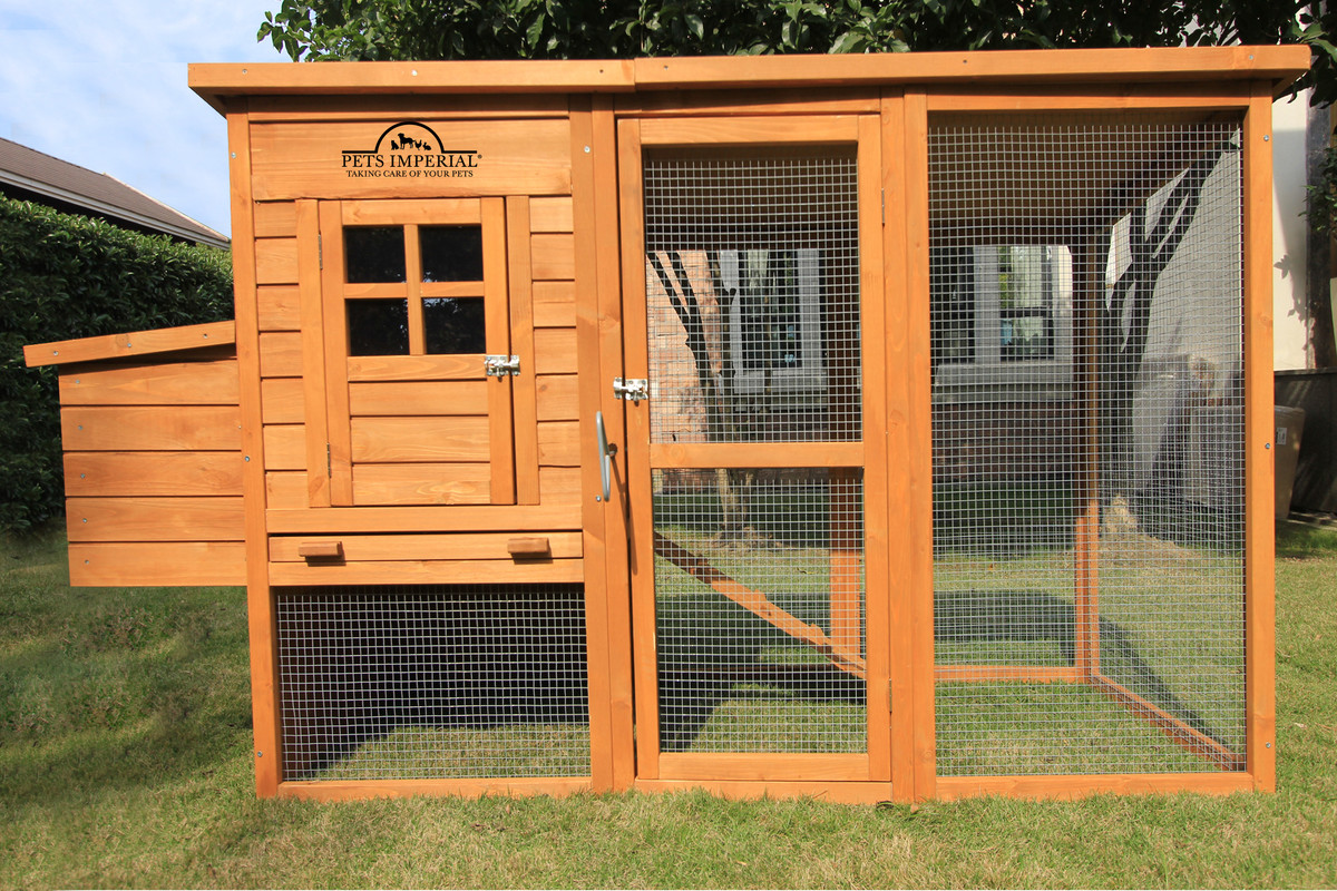 LARGE DELUXE CHICKEN COOP HEN POULTRY ARK HOUSE HUTCH eBay