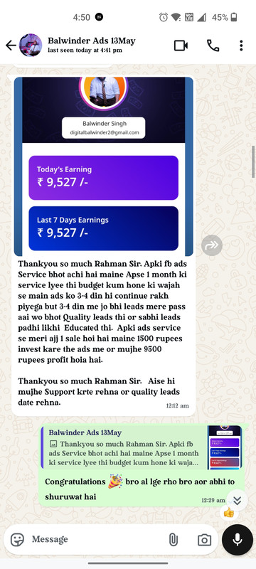 Testimonial from Balvinder