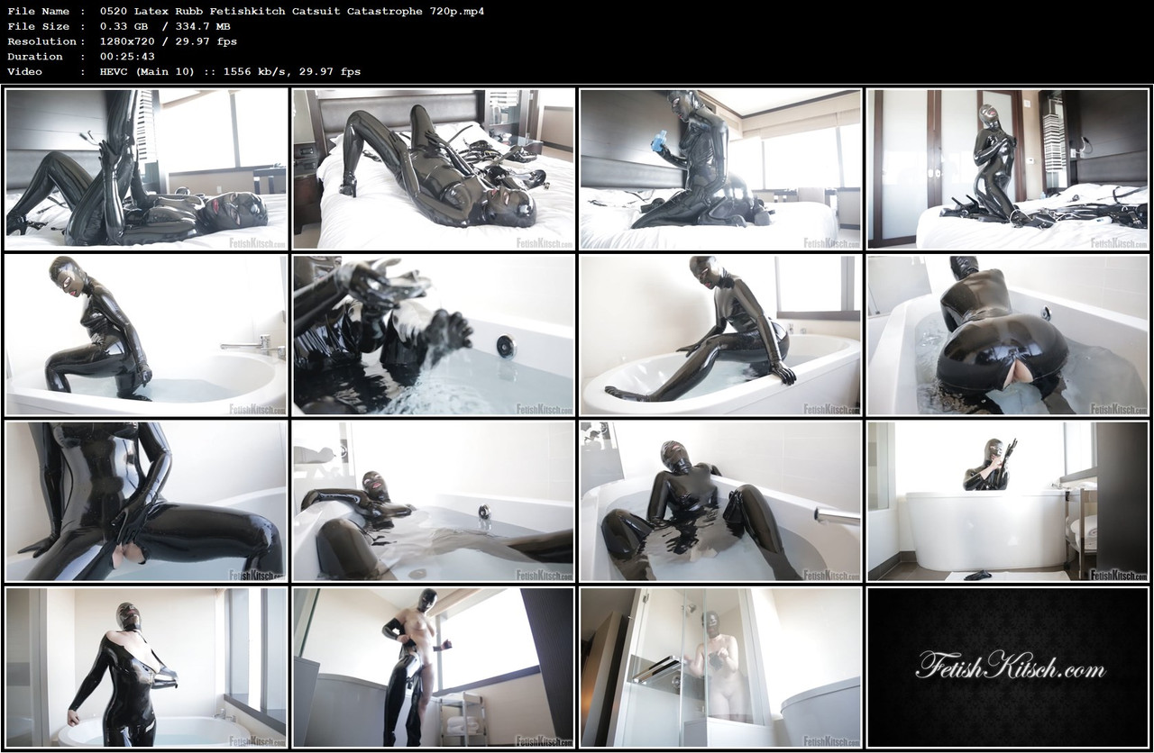 0520 Latex Rubb Fetishkitch Catsuit Catastrophe 720p mp4