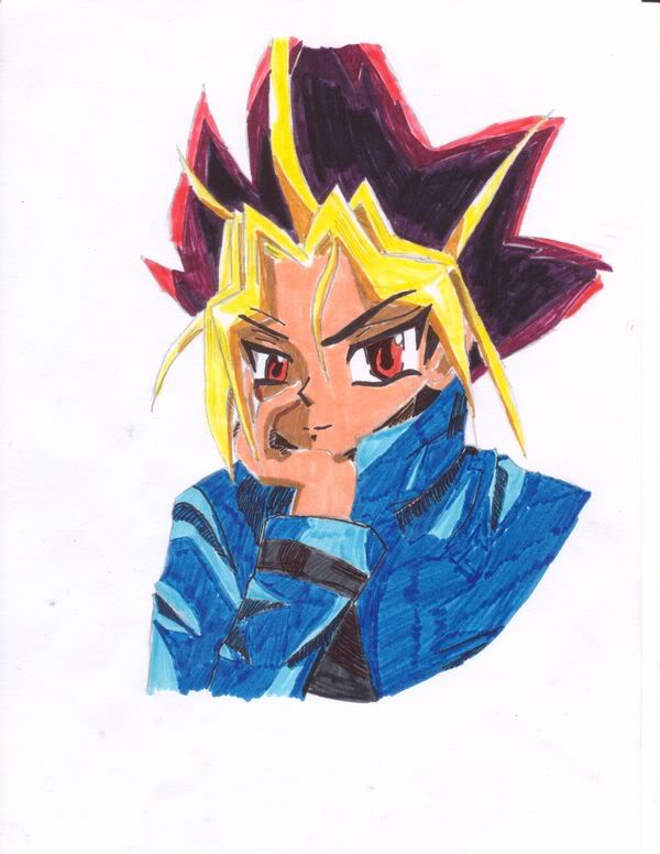 Hình vẽ Atemu (Yami Yugi) bộ YugiOh (vua trò chơi) - Page 9 2_Atemp_370