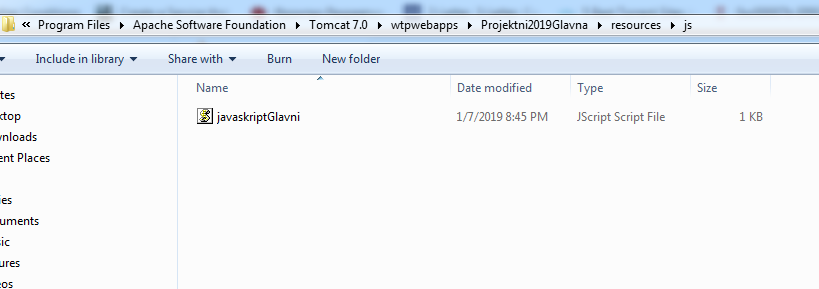 Tomcat webapp folder structure